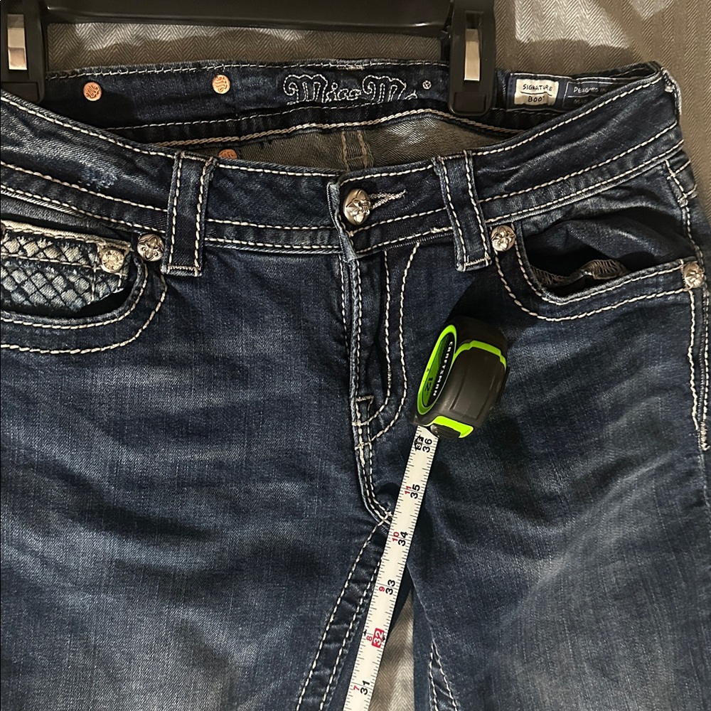 Miss Me Dark Blue Embellished boot cut Jeans